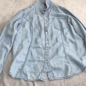 Denim flannel